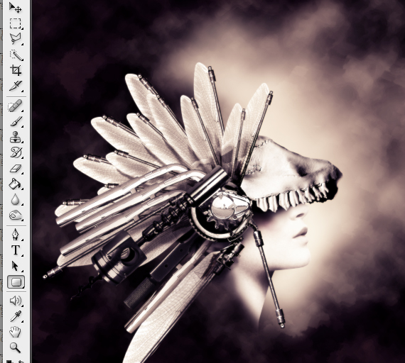 How to Create a Conceptual Headdress in Photoshop Step 38