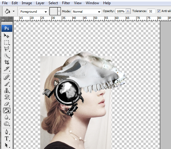 How to Create a Conceptual Headdress in Photoshop Step 9-2
