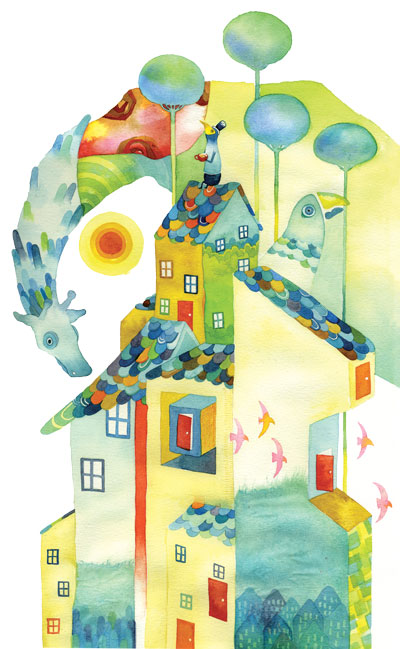 Watercolor painting by Sonya-san