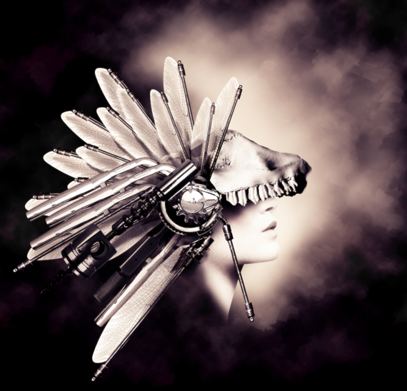 How to Create a Conceptual Headdress in Photoshop Final Image Preview