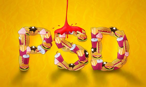 food typography photoshop tutorial
