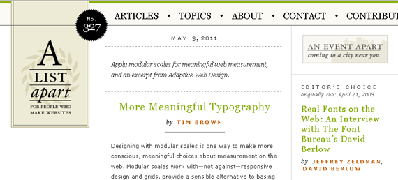A-List-Apart-Website-Design