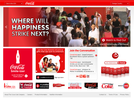 Color Psychology in Web Design - CocaCola