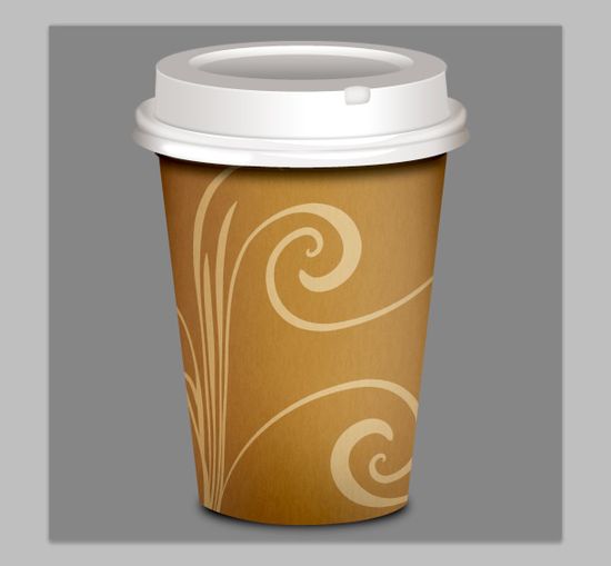 Design a Realistic Takeout Coffee Icon