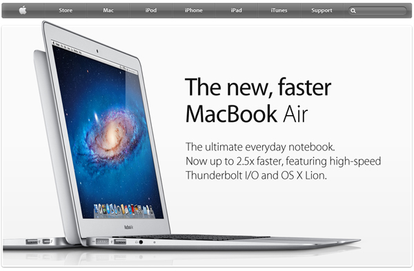 Apple front page