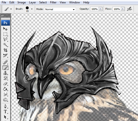 13-pixel-77-owl-poster-tutorial How To Create a Movie Poster in Photoshop - create new layer - step 13