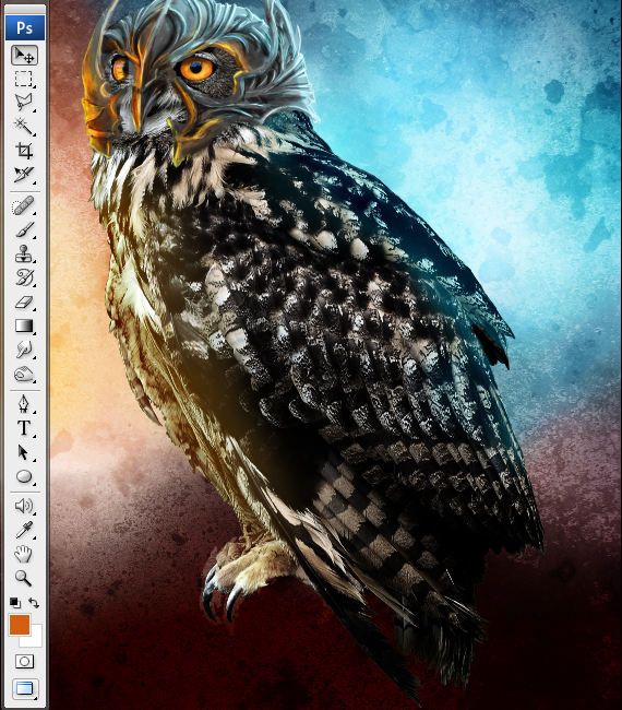 28-pixel-77-owl-poster-tutorial How To Create a Movie Poster in Photoshop - 28