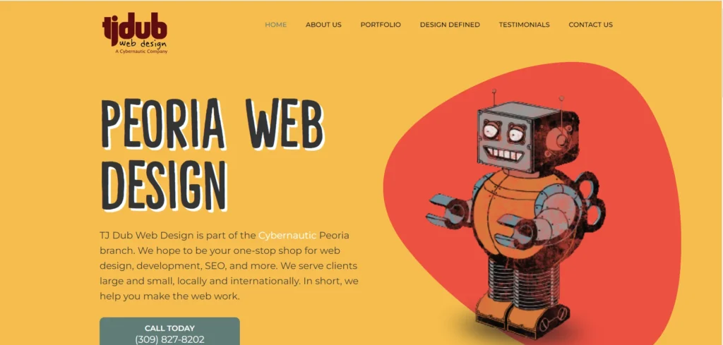 creative website designs - TJ Dub web design
