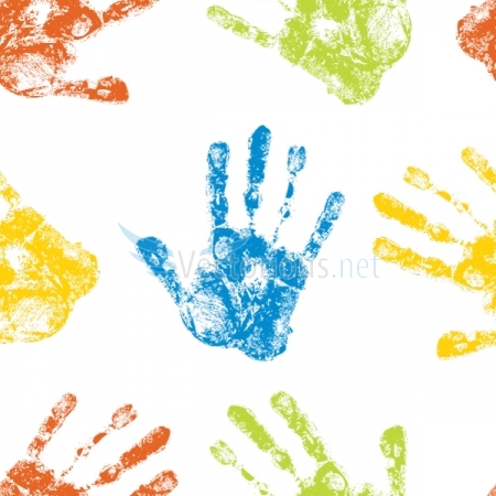 1000-handprint seamless pattern