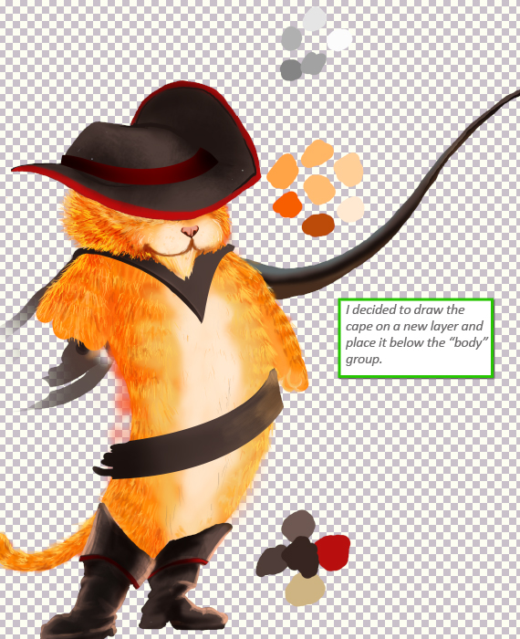 create a Puss in Boots movie poster step 18