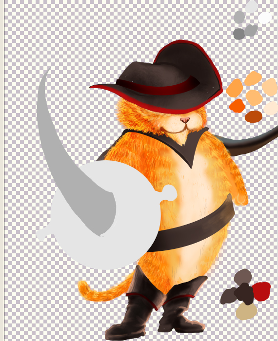 create a Puss in Boots movie poster step 20
