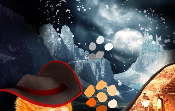 create a Puss in Boots movie poster step 34