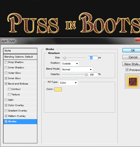 create a Puss in Boots movie poster step 37.4