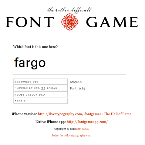 FontGame