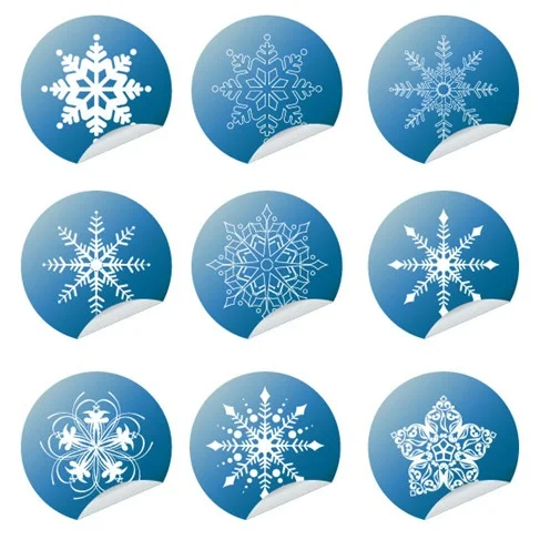 winter illustration with snowflakes 3 winter bundle