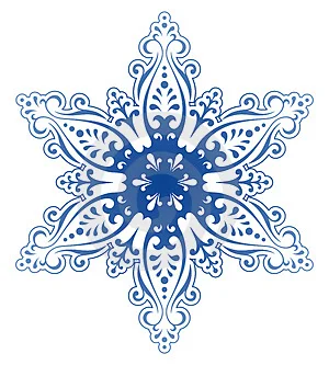 winter illustration with snowflakes 8 snowflake vectors