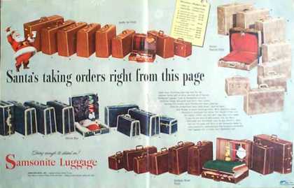Samsonite Luggage 1949 Samsonite Luggage 1949