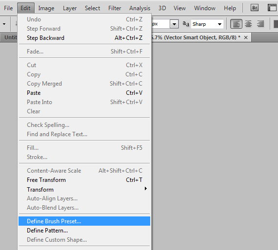6 How To Make Vector Brushes In Adobe Photoshop step 6
