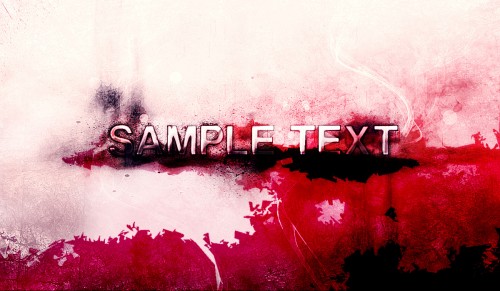 bloody text effect