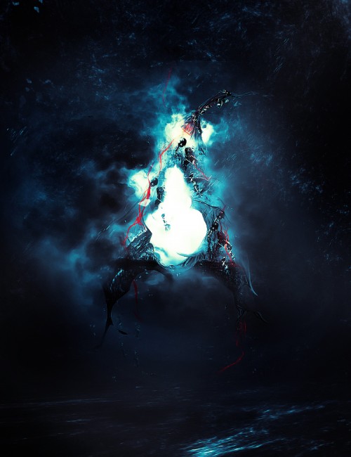 abstract-surreal-text-effect-photoshop-tutorial esign-abstract-surreal-text-effect-with-metal-texture-in-photoshop