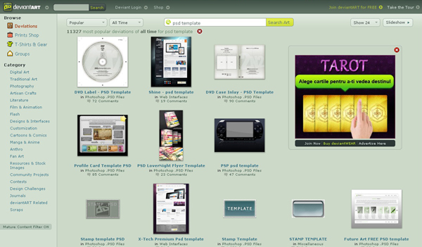 download free psd templates - Deviant art