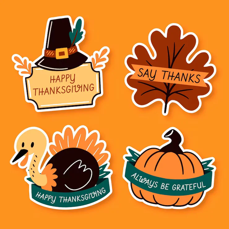 thanksgiving stickers