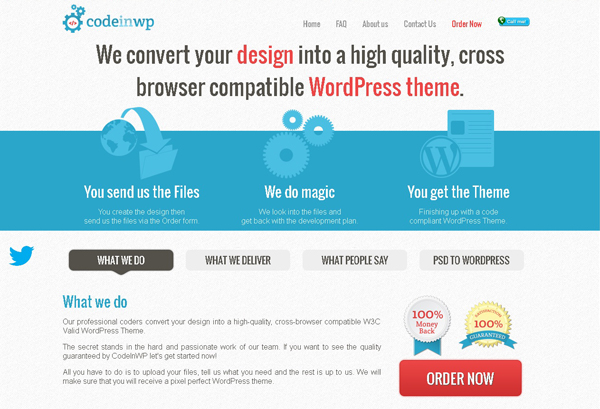 PSD into a WordPress