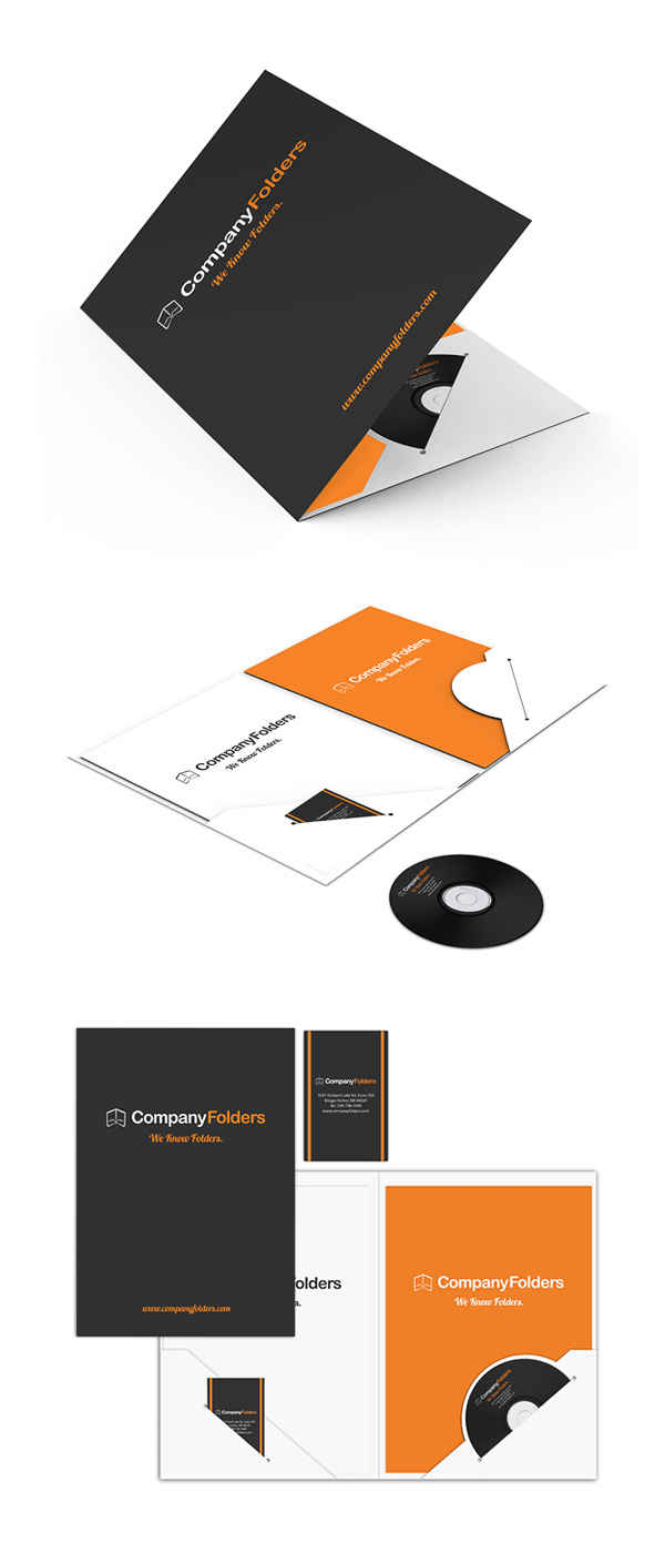 3 Folder PSD Mock-ups