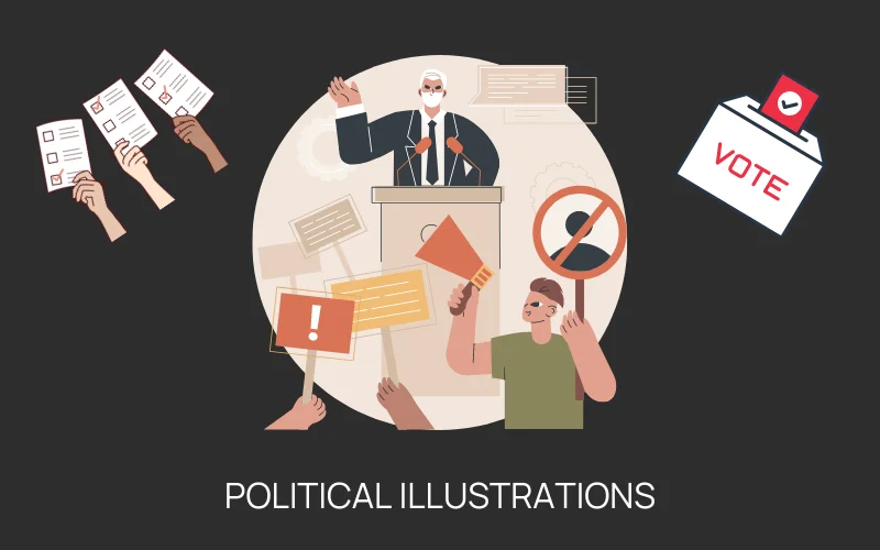 10 Powerful Political Illustrations To Take Design Inspiration