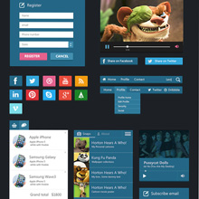 Free Flat User Interface Set from Freepik.com