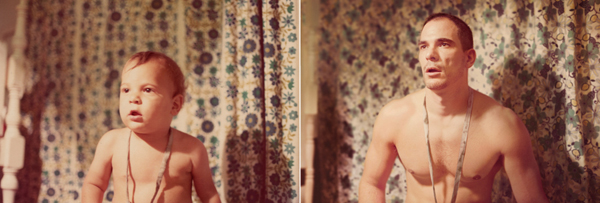 reenacted photo of a baby