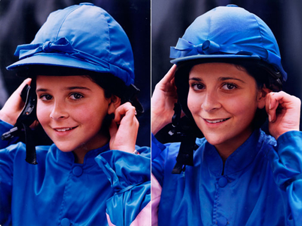 recreate pictures from childhood - a girl
