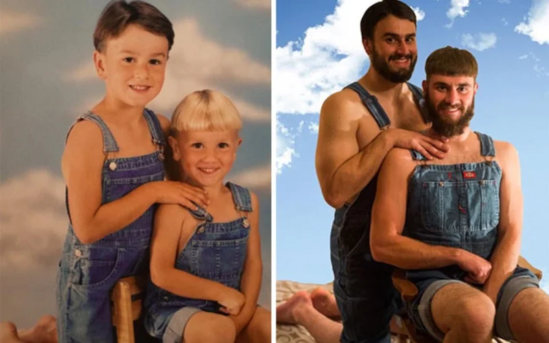 Photography Trend: People Recreating Photos from Their Childhood