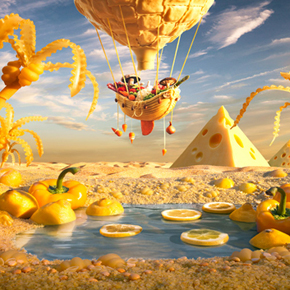 Foodscapes a.k.a Landscapes Made from Food by Carl Warner