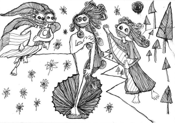 design inspiration - Jo Pearson's Birth of Venus with a Naive Touch