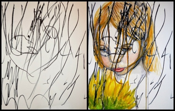 Talented-Mommy-Inspired-by-Her-Two-Year-Old-Drawings-2