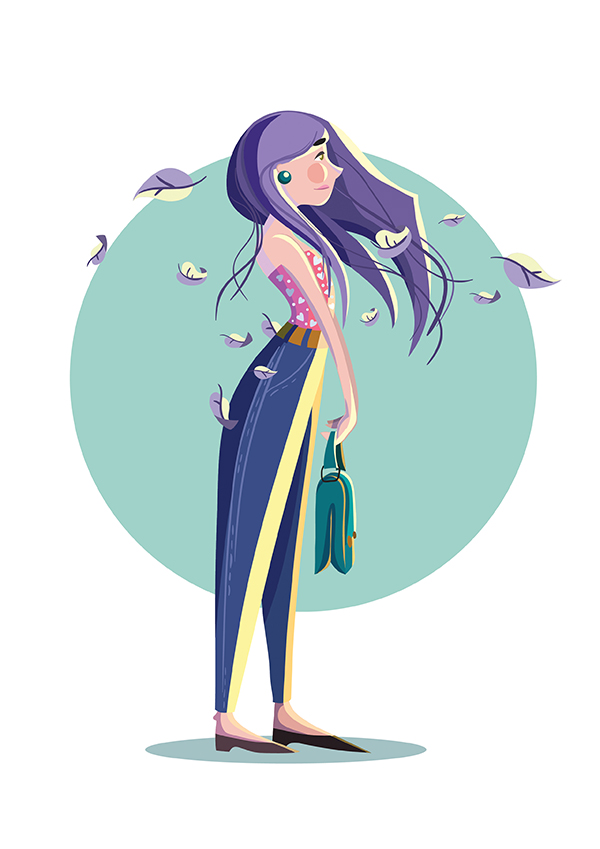 2d character illustration tutorial - final look