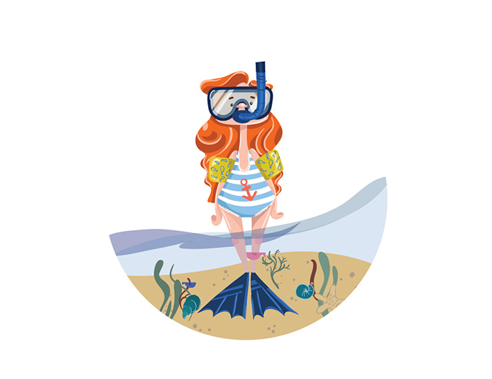 tutorial summer illustration