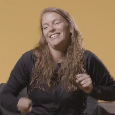 graphic designer gif - excited