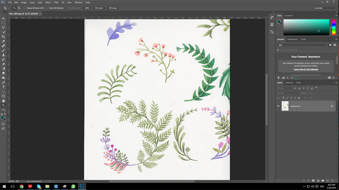 how to remove background from scanned image- tutorial step 1