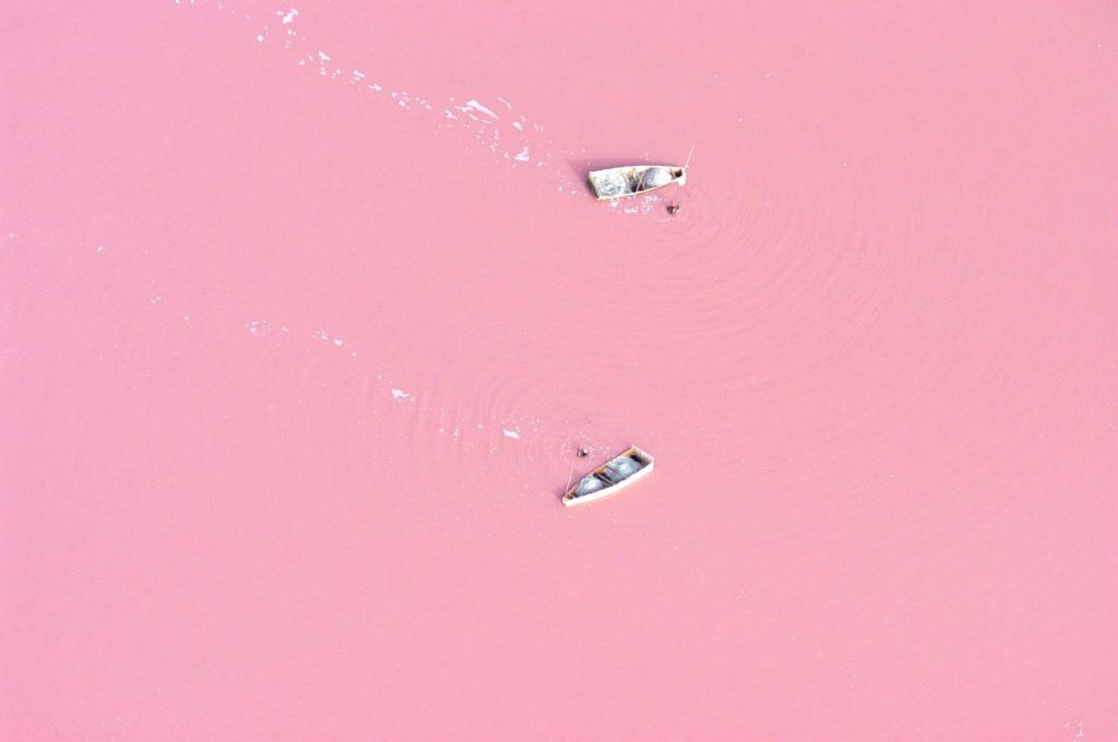 image source The Pink Lake, Senegal