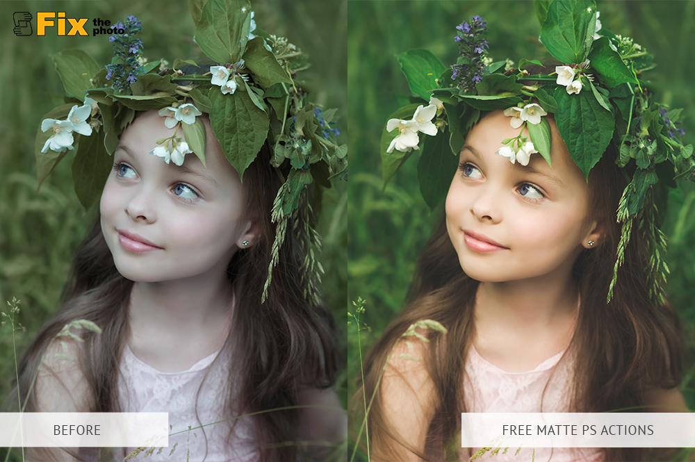 preview image, Free Matte PS Actions For Photoshop