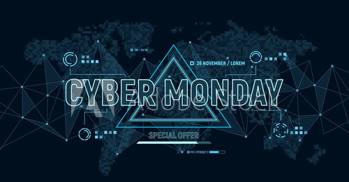 Futuristic Designs and Fonts CyberMonday