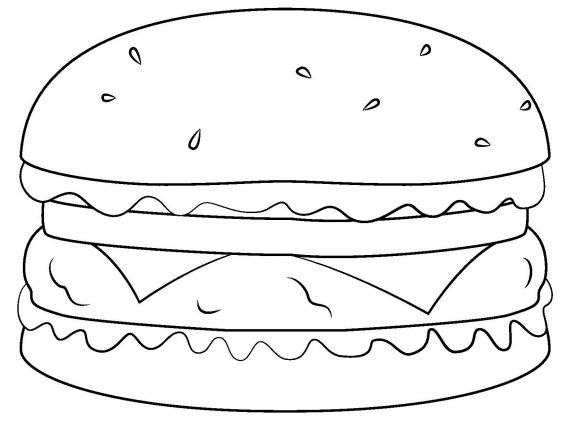 hamburger-outline-template