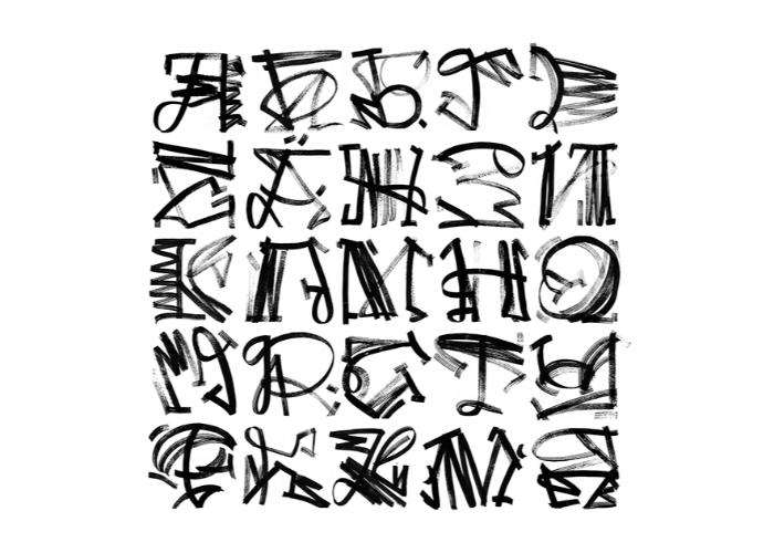 handwritten typeface