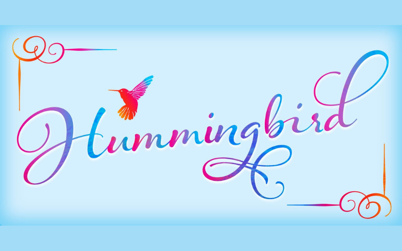 Hummingbird Font - happy holiday fonts
