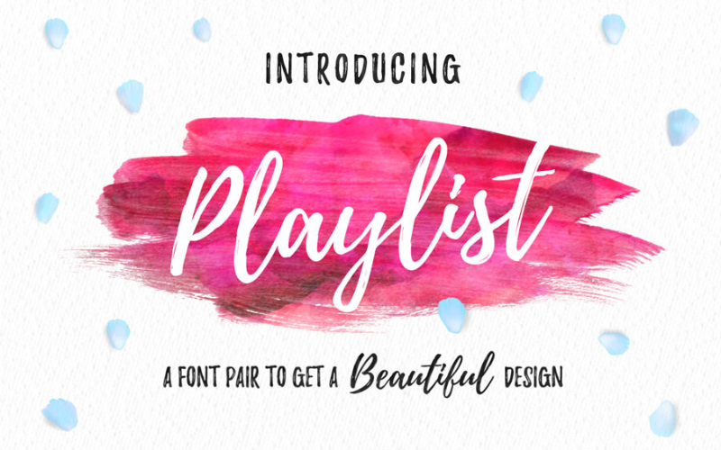Playlist Font - holiday font
