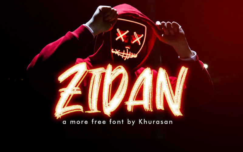 Zidan font - best christmas fonts
