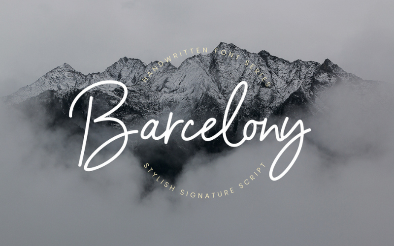 Barcelony Font - holiday font
