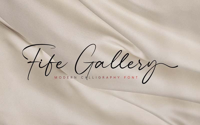 Fife Gallery font banner